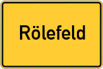 Place name sign Rölefeld, Oberberg Kreis