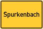 Place name sign Spurkenbach