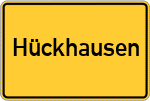 Place name sign Hückhausen