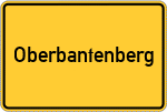 Place name sign Oberbantenberg, Rheinland