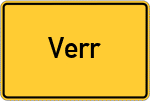 Place name sign Verr