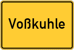 Place name sign Voßkuhle