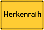 Place name sign Herkenrath