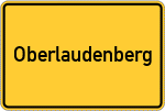 Place name sign Oberlaudenberg