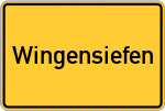 Place name sign Wingensiefen
