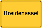 Place name sign Breidenassel