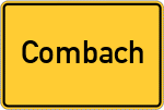 Place name sign Combach