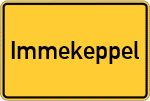 Place name sign Immekeppel