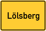 Place name sign Lölsberg