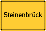 Place name sign Steinenbrück