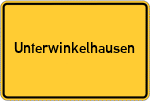 Place name sign Unterwinkelhausen