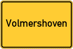 Place name sign Volmershoven