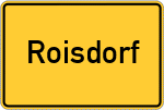 Place name sign Roisdorf