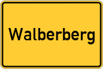 Place name sign Walberberg