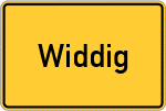 Place name sign Widdig