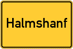 Place name sign Halmshanf, Westerwald