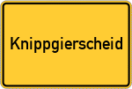 Place name sign Knippgierscheid