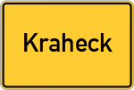 Place name sign Kraheck, Siegkreis