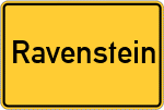 Place name sign Ravenstein