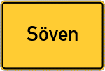 Place name sign Söven