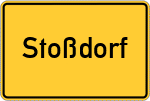 Place name sign Stoßdorf