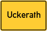 Place name sign Uckerath