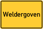 Place name sign Weldergoven