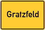 Place name sign Gratzfeld