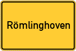 Place name sign Römlinghoven