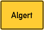 Place name sign Algert, Siegkreis