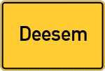 Place name sign Deesem