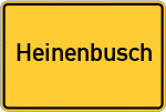 Place name sign Heinenbusch