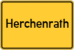 Place name sign Herchenrath
