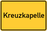 Place name sign Kreuzkapelle