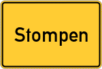 Place name sign Stompen