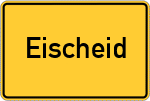 Place name sign Eischeid