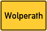 Place name sign Wolperath, Siegkreis