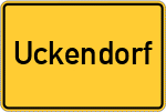 Place name sign Uckendorf