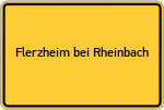 Place name sign Flerzheim bei Rheinbach