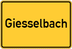 Place name sign Giesselbach