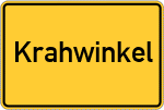 Place name sign Krahwinkel