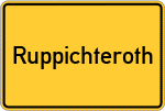 Place name sign Ruppichteroth