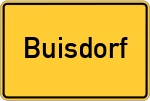 Place name sign Buisdorf