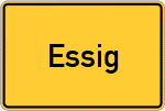 Place name sign Essig