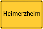 Place name sign Heimerzheim