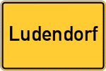 Place name sign Ludendorf