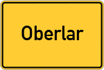 Place name sign Oberlar, Siegkreis