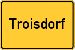 Place name sign Troisdorf