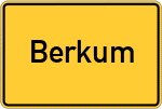 Place name sign Berkum, Rheinland