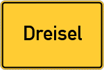Place name sign Dreisel, Siegkreis
